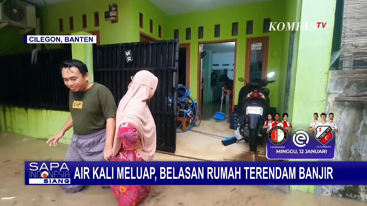 Belasan Rumah di Kompleks Kota Cilegon Terendam Banjir Akibat Air Kali Meluap