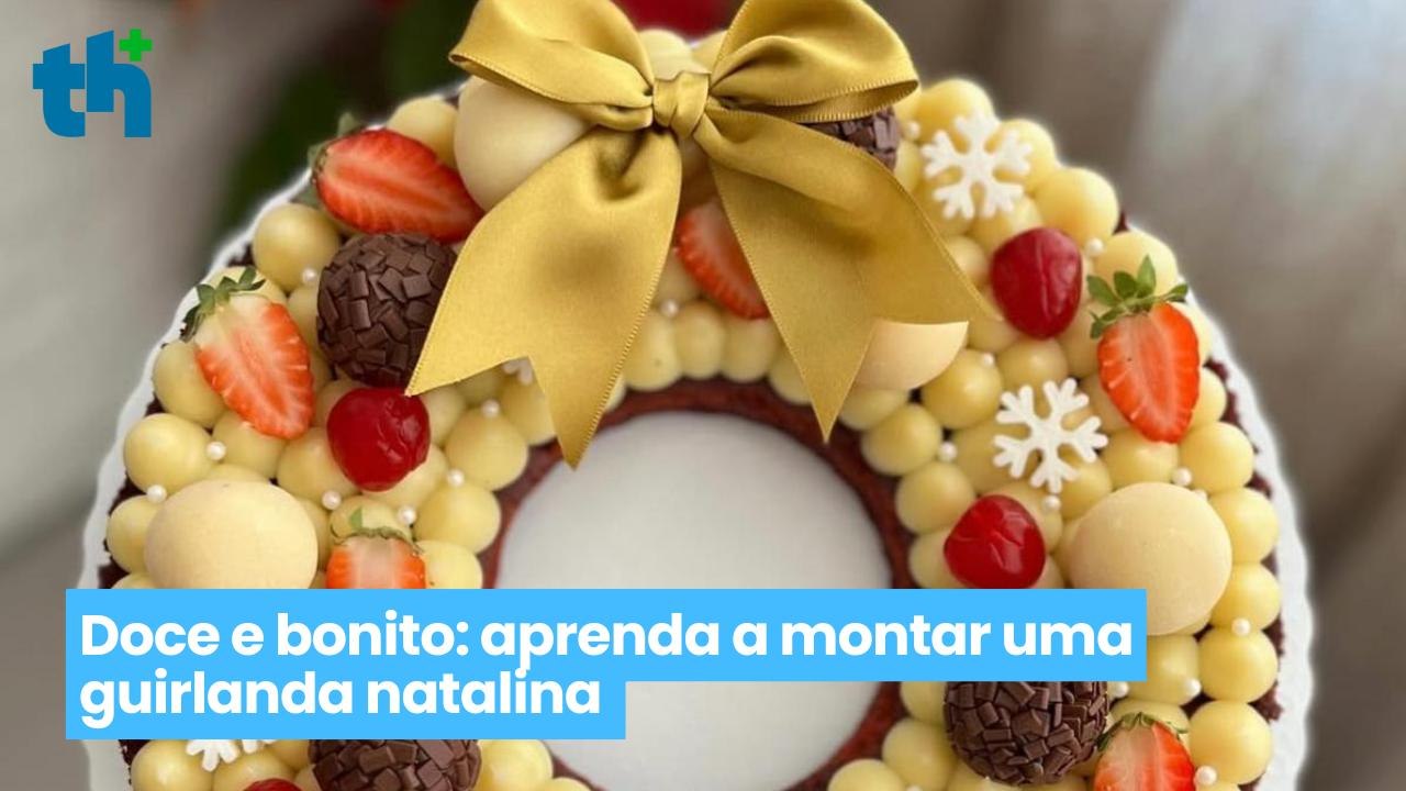 Não precisa ser só no Natal! Aprenda a montar uma guirlanda de brownie