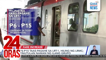 P6-P15 taas-pasahe sa LRT-1, hiling ng LRMC; tinutulan naman ng ilang grupo | 24 Oras