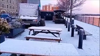 Snow scenes in Derry on January 9, 2024 video