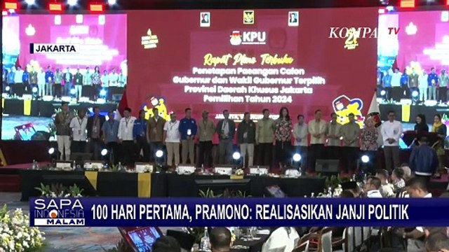 [FULL] Rencana Kerja-Janji Pramono & Rano Usai Resmi Ditetapkan KPU Jadi Gubernur Terpilih Jakarta