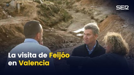 Feijóo visita las zonas afectadas por la DANA en Valencia