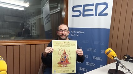 Francisco Mtnez, de la Colla Bassa La Vila, en Radio Villena SER