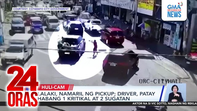 Lalaki, namaril ng pickup; driver, patay habang 1 kritikal at 2 sugatan | 24 Oras
