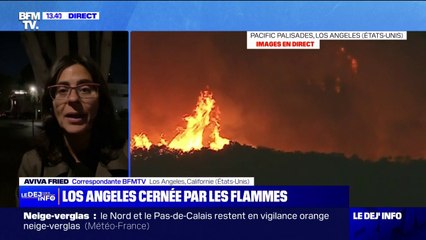 Incendies à Los Angeles: les pompiers ont pu déployer des moyens aériens pour empêcher la propagation du feu