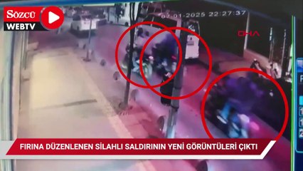 Fırına düzenlenen silahlı saldırının yeni görüntüleri çıktı