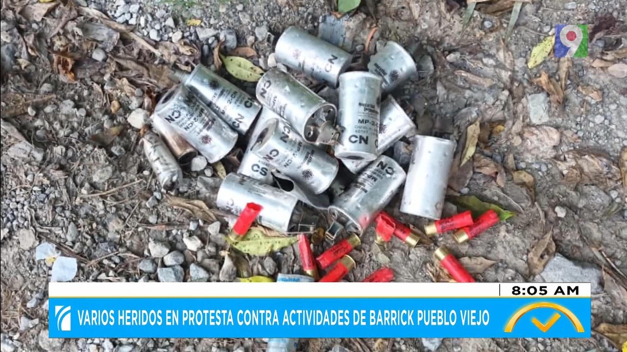 Varios heridos en protestas contras actividades Barrick Pueblo Viejo | El Despertador