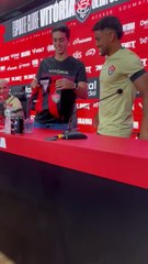 Diretor de futebol do Vitória, Manequinha celebra chegada de Hugo e Ronald