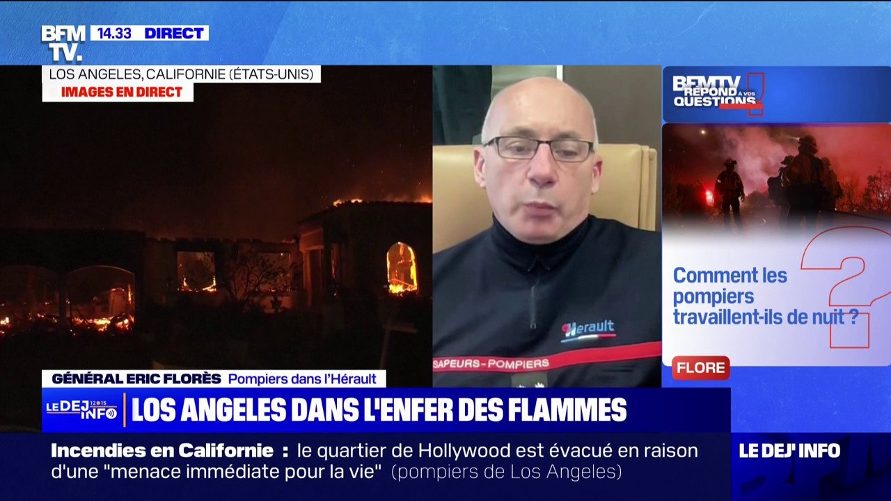 Incendies à Los Angeles: comment les pompiers travaillent-ils de nuit? BFMTV répond à vos questions
