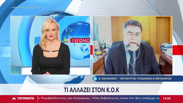 Ο Υφυπουργός Υποδομών και Μεταφορών, Βασίλης Οικονόμου, στο Star