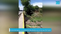 Denuncian grave acumulación de plástico en el Arroyo Del Gato