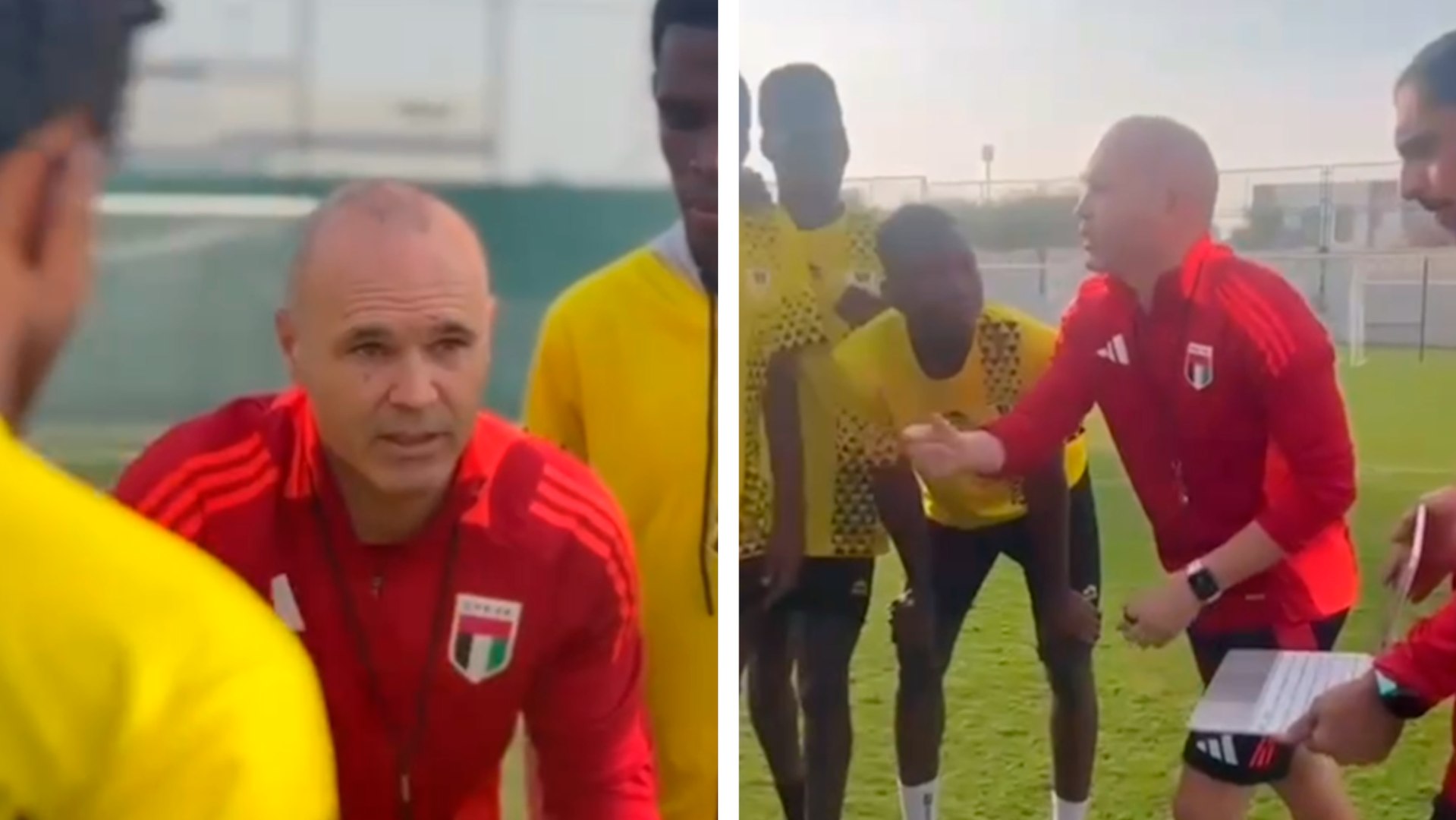 Andrs Iniesta presume avance en su curso como entrenador de futbol