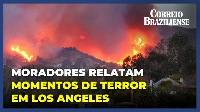 'Choque' e 'pânico': moradores relatam fuga das chamas que cercam Los Angeles