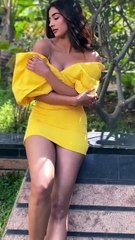 #PoojaHegde turns up the heat in a stunning yellow dress