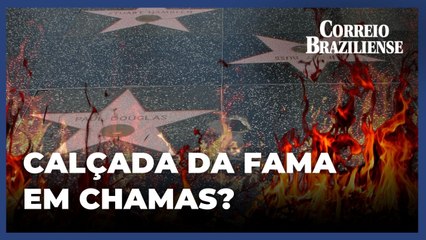 Incêndio em Los Angeles força evacuação de área perto da Calçada da Fama