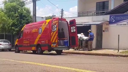 Idosa de 89 anos é socorrida pelo Siate na Rua Cassiano Jorge Fernandes