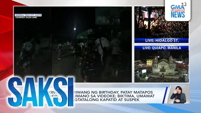 Lalaking nagdiriwang ng birthday, patay matapos saksakin dahil umano sa videoke; biktima, umawat lang daw sa nagtatalong kapatid at suspek | Saksi