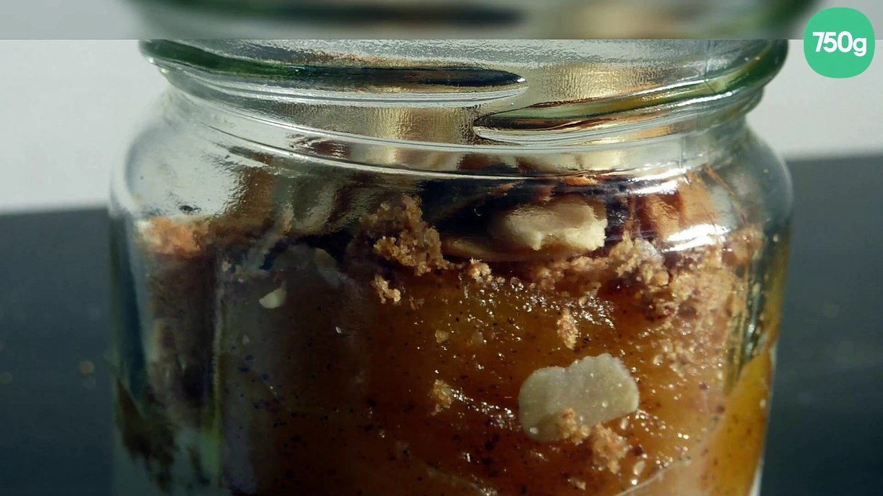 Verrines pomme façon tatin et pain d'épices