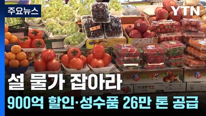설 물가 잡아라...900억 원 할인에 성수품 26만 톤 공급 / YTN
