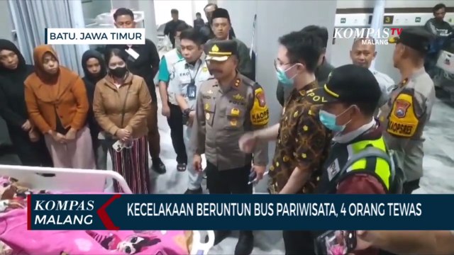 Kecelakaan Beruntun Bus Pariwisata di Batu, 4 Orang Tewas, 10 Orang Luka