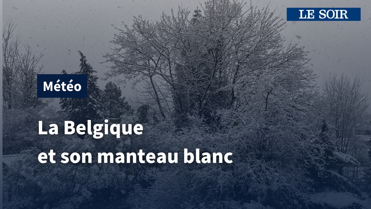 Les images de la neige en Belgique