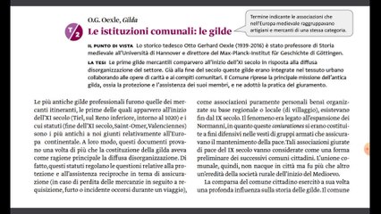 Introduzione alle letture storiografiche Capitolo 4 - I Comuni