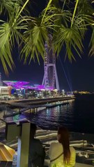 Beautiful Dubai night life you see the difference of world how the way is going fast