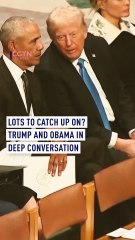 Lots to catch up on? Trump & Obama in deep conversation
