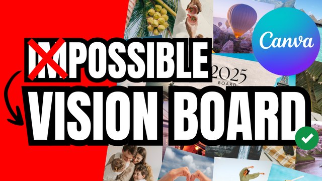 Créer un VISION BOARD avec Canva et Réaliser tes PROJETS et RÊVES