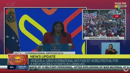 Delcy Rodriguez: The tomb of fascism will be in Venezuela