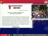 Internacional Antifascista capítulo Madrid repudia las acciones antidemocráticas de Edmundo González