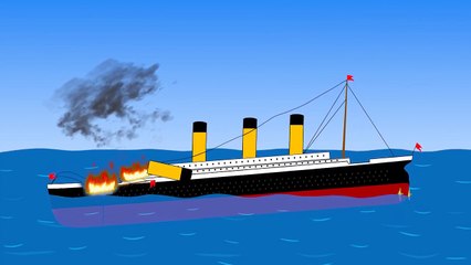 Bismarck Destroys Titanic _ Ship Animation⚓