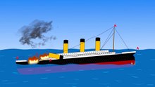 Bismarck Destroys Titanic _ Ship Animation⚓