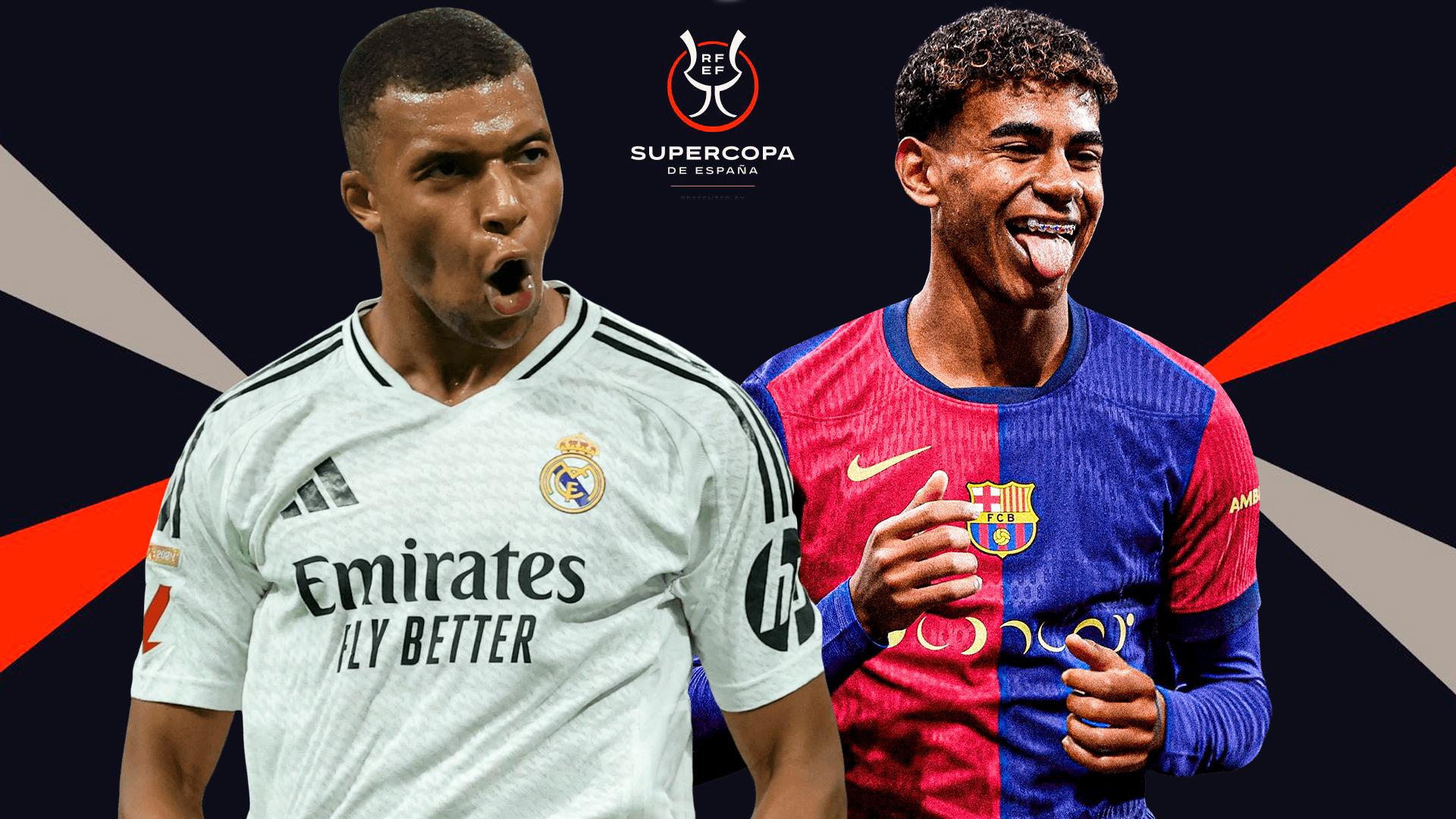 Se cocina El Clásico entre Barcelona y Real Madrid en la Supercopa de España