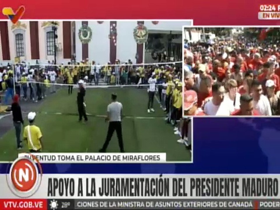 Juventud venezolana reafirma su apoyo al Presidente Nicolás Maduro en el Palacio de Miraflores