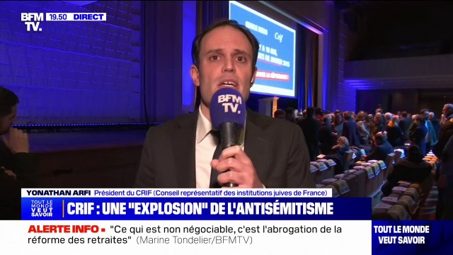 Yonathan Arfi (président du Crif): L'antisémitisme d'extrême droite n'est pas mort avec Jean-Marie Le Pen