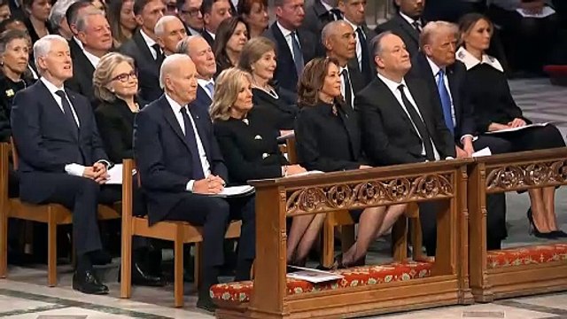 Unidad efímera en EEUU durante el funeral de Estado de Carter