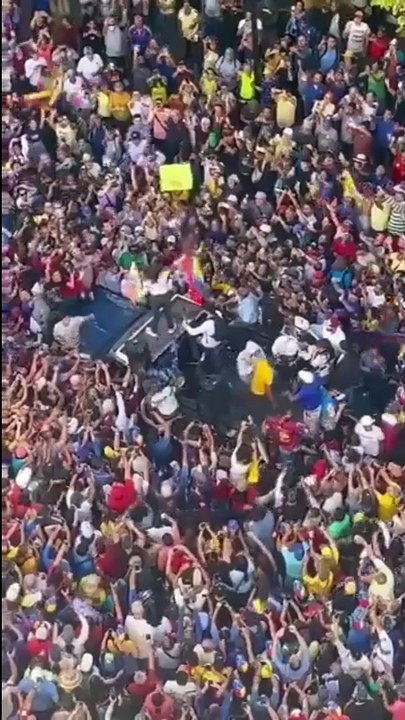 Así fue recibida María Corina Machado