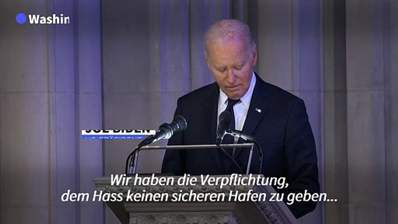 Biden warnt bei Carter-Trauerfeier vor Hass und Machtmissbrauch