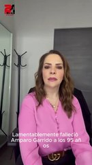 Murió la actriz Amparo Garrido