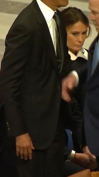 George W. Bush Belly Taps Barack Obama After ‘Partner in Crime’ Michelle Misses Jimmy Carter’s State Funeral