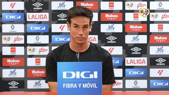 Rueda de previa de Íñigo Pérez previa Rayo Vallecano - Celta