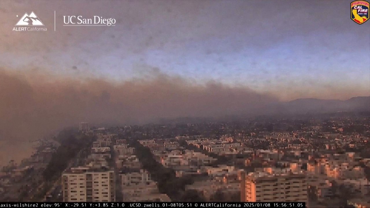 Los Angeles battles wildfires amid winds of 'a historic nature'