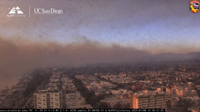 Los Angeles battles wildfires amid winds of 'a historic nature'