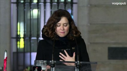 Ayuso carga contra Sánchez por Venezuela: "Es cómplice de los dictadores vivos"
