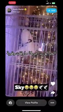 انهيار أصالة المالح بعد مغادرة منزلها بسبب حرائق لوس أنجلوس