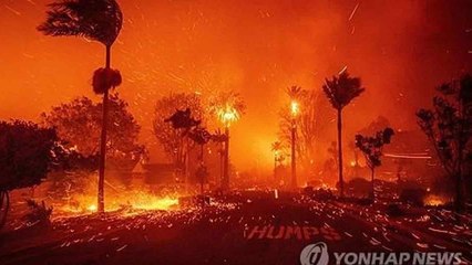 미 LA 산불로 패리스 힐튼 등 유명인사 저택 잿더미 / YTN