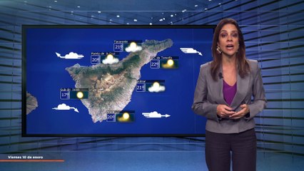 La previsión del tiempo en Canarias para el 10 de enero de 2025, en Atlántico Televisión.