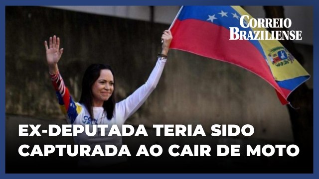 María Corina Machado, líder opositora venezuelana, é capturada após manifestação em Caracas