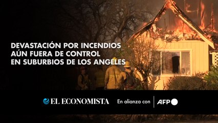 Devastación por incendios aún fuera de control en suburbios de Los Angeles